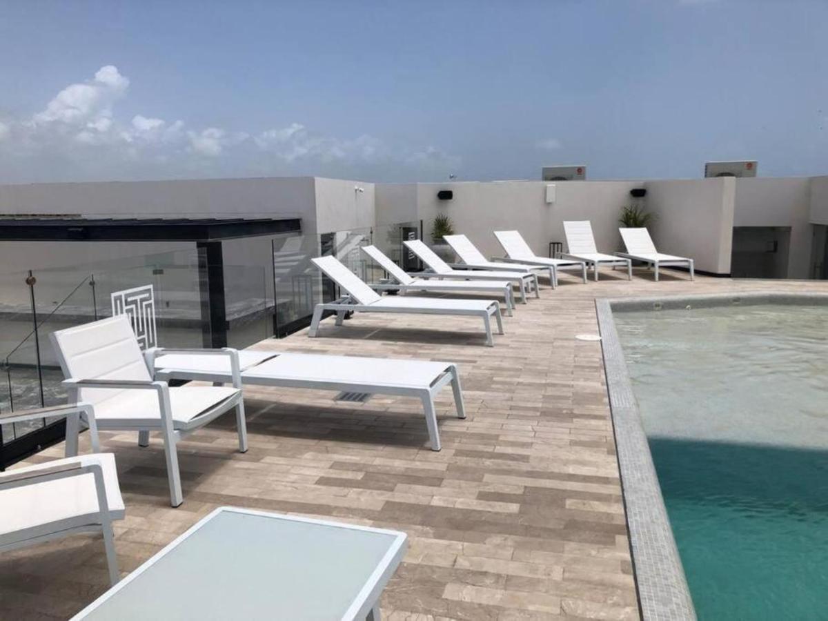 Deluxe Aparment Whit Beach & Ocean View 8 Pax Playa del Carmen Exteriör bild